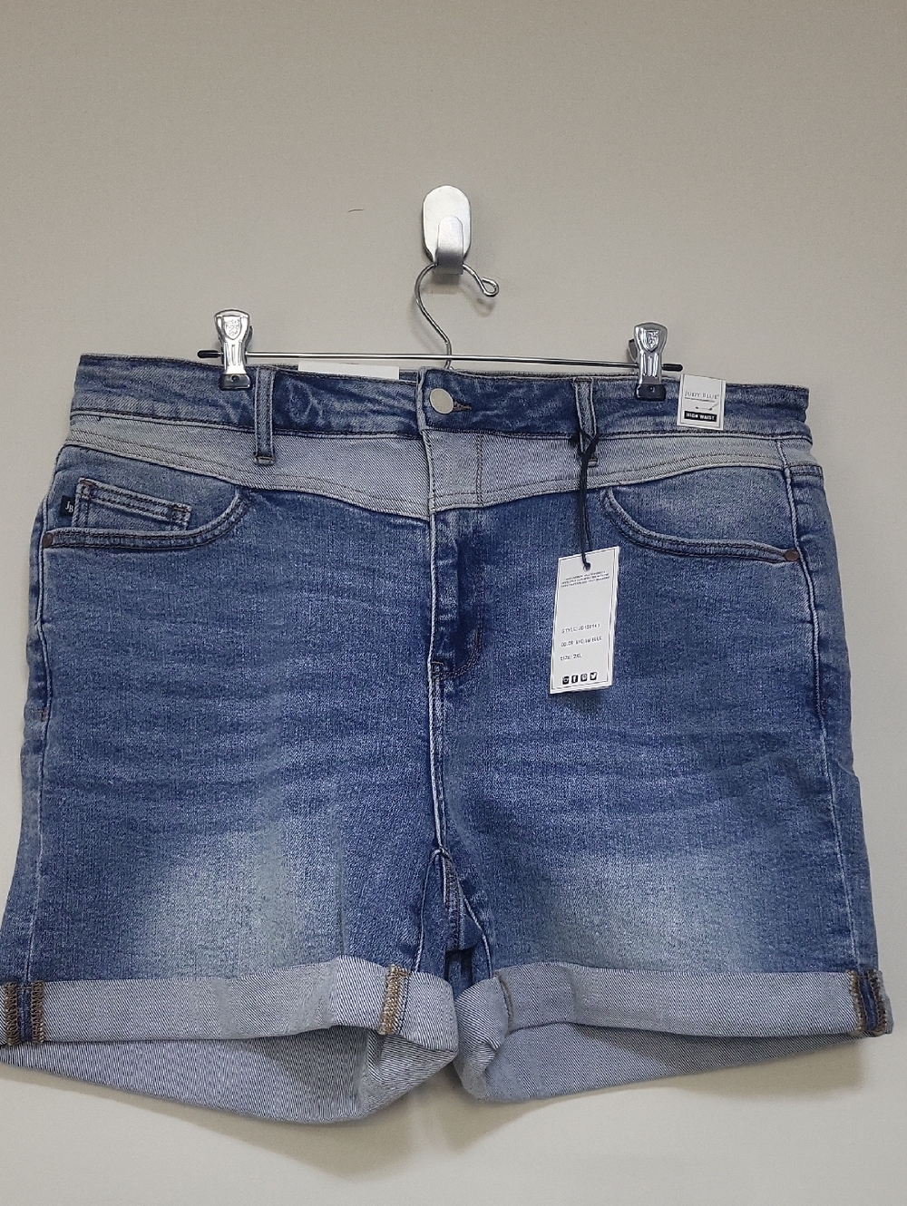 JUDY BLUE Baby I'm Amazed High Waist Jean Shorts
